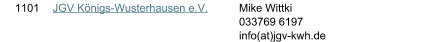 1101 JGV Knigs-Wusterhausen e.V. Mike Wittki 033769 6197 info(at)jgv-kwh.de